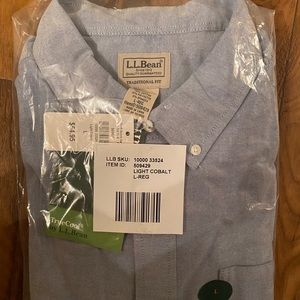 L. L. Bean Men’s Size L Comfort Stretch Oxford